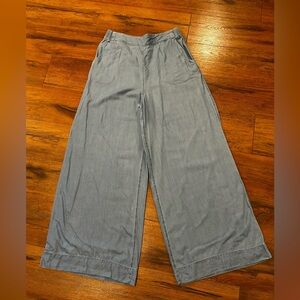 Jessica Simpson Women’s Small Light Blue Pants Pull On Bottoms Flare Wide Leg